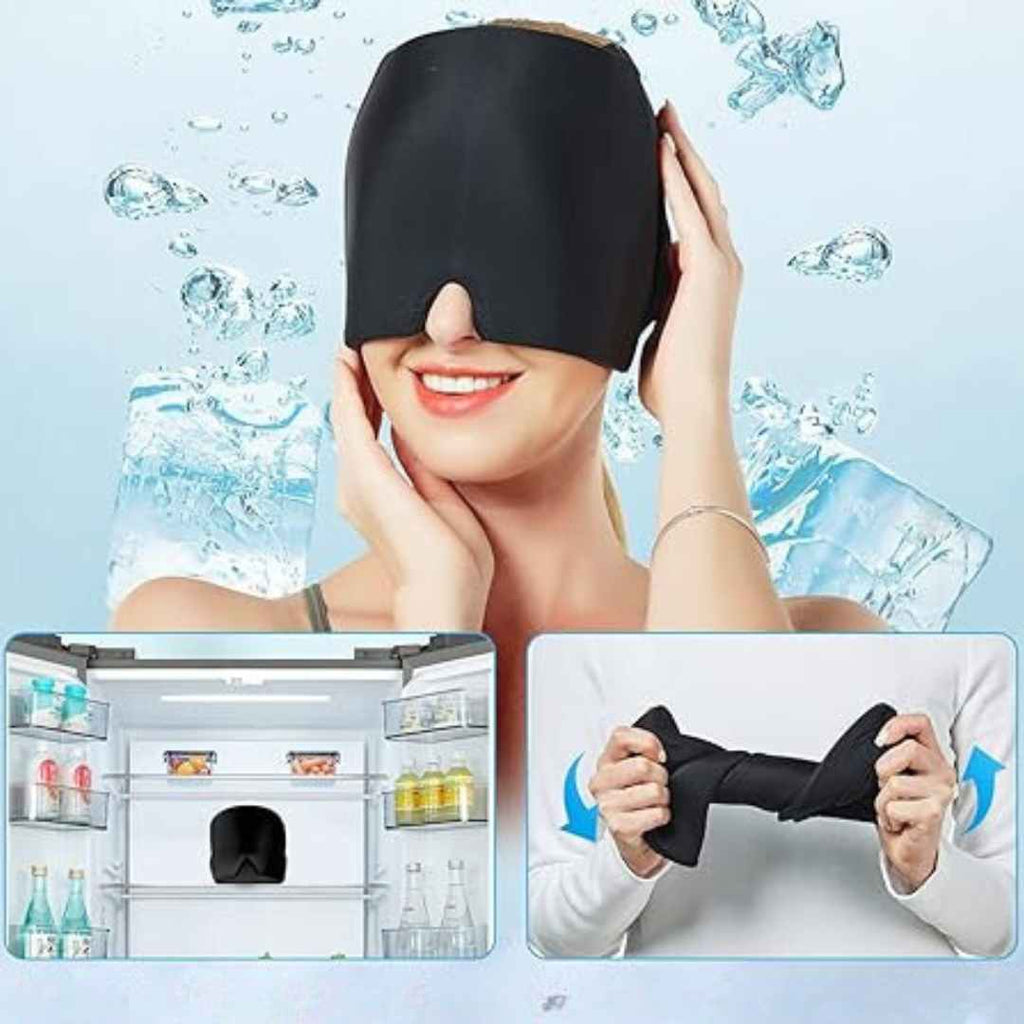 MigraMax™ Mascara de Gel 360° — Migraña Calmada en 15 Minutos 😌