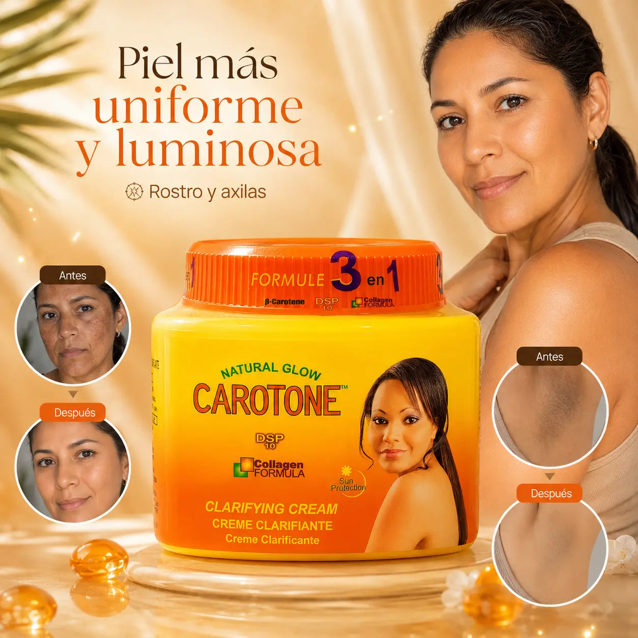 Carotone™ GlowSkin — Piel Sin Manchas en Pocos Días