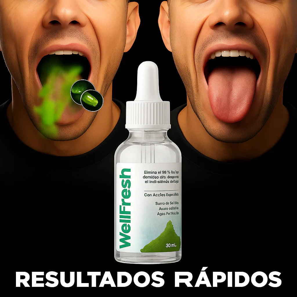 Elimina El Mal Aliento Con Wellfresh + ENVÍO GRATIS