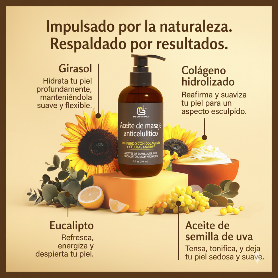 NaturalOil Colágeno — Aceite de Masaje Reafirmante Anticelulitis