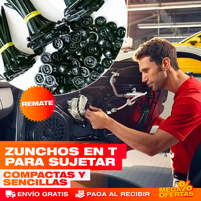 🔧 Cinchos, grapas de carrocería 🚗 Universal para cualquier carro | PAGA 50 LLEVA 100