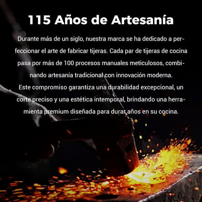 Tijeras de Cocina Multifunción de Acero Inoxidable – Corta Pollo, Carne y Huesos Facilmente
