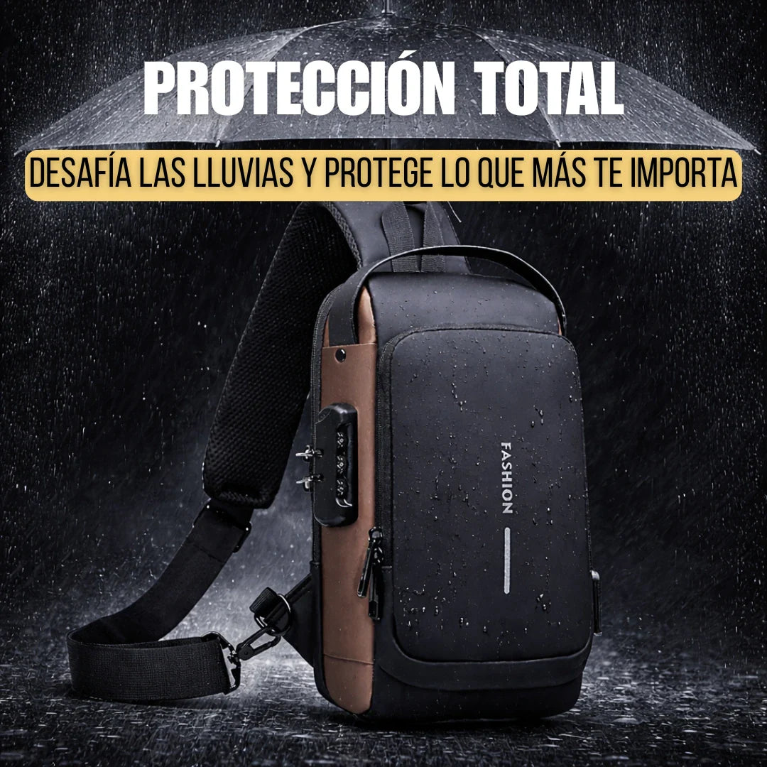Mochila Antirrobo, Impermeable con Bloqueo y Puerto USB