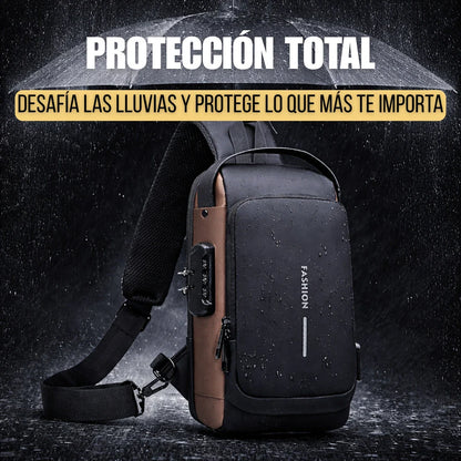 Mochila Antirrobo, Impermeable con Bloqueo y Puerto USB