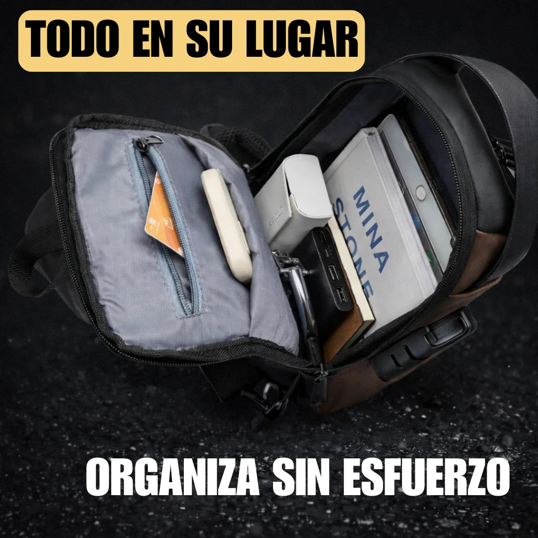 Mochila Antirrobo, Impermeable con Bloqueo y Puerto USB