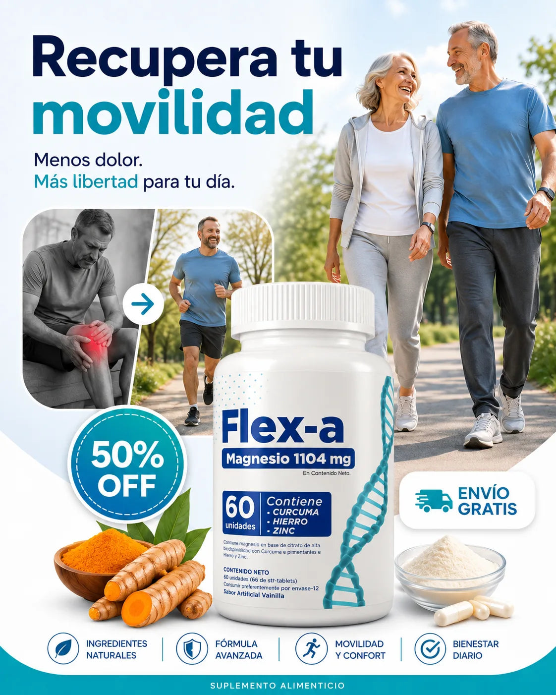 Flex-A™ — Recupera tu Movilidad, Articulaciones Sin Dolor en pocos Días