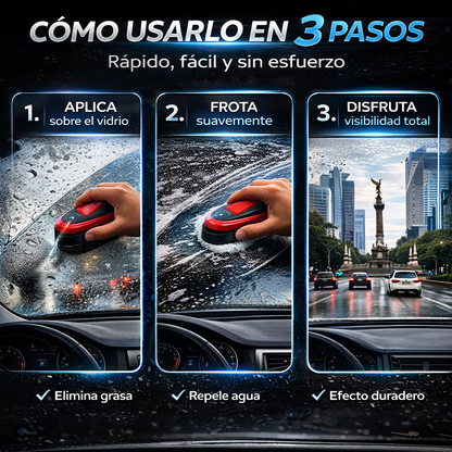 CLEARDRIVER PRO 🚗 — Parabrisas Limpio y Cristalino en 3 Minutos, Elimina Humedad y Grasa