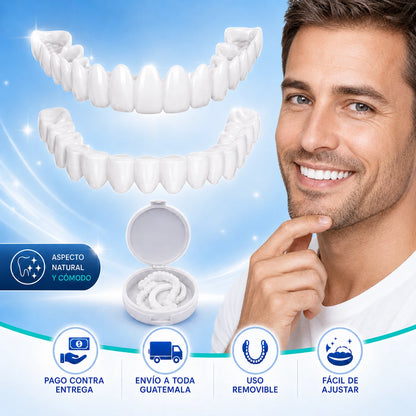 SnapSmile™ — Sonrisa Perfecta en Segundos, Sin Dentista. Par de Carillas