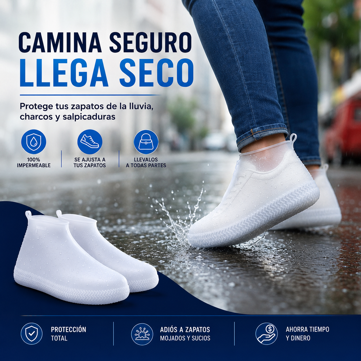 CubreCalzado — Zapatos Secos y Limpios Aunque Llueva 💧