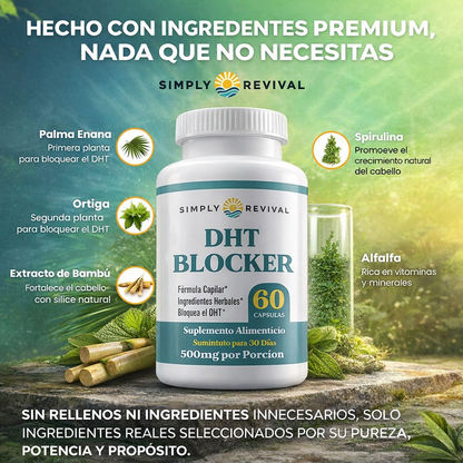 Fórmula Capilar DHT Blocker™ | Apoya el Crecimiento y Fortalece tu Cabello 👨‍⚕️
