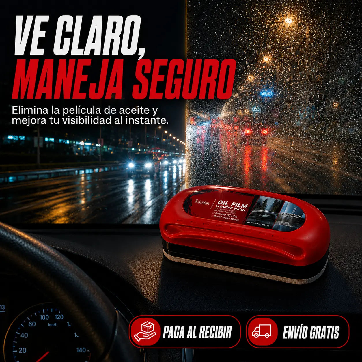 CLEARDRIVER PRO 🚗 — Parabrisas Limpio y Cristalino en 3 Minutos, Elimina Humedad y Grasa