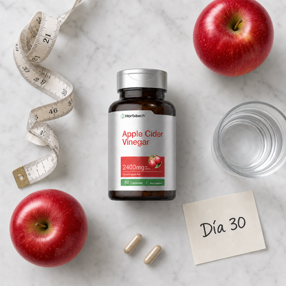 ¿Inflamación, pesadez y sin energía? Esto es lo que te faltaba — Cápsulas de Vinagre de Manzana