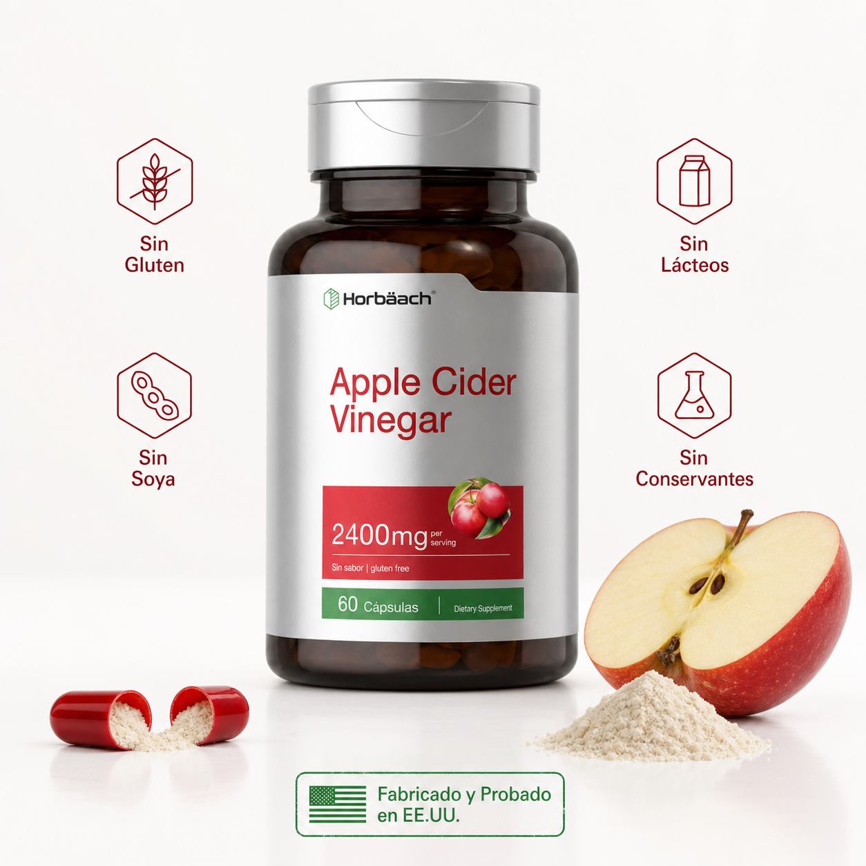 ¿Inflamación, pesadez y sin energía? Esto es lo que te faltaba — Cápsulas de Vinagre de Manzana
