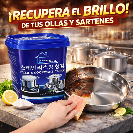 LIMPIADOR PRO™ | Pasta Multiacción para Ollas, Hornos y Acero Inoxidable