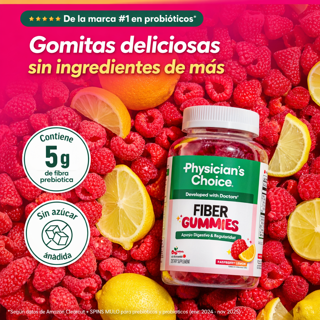 Fiber Gummies – Apoyo Diario para una Digestión Ligera y Regular