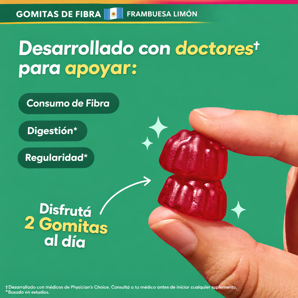 Fiber Gummies – Apoyo Diario para una Digestión Ligera y Regular