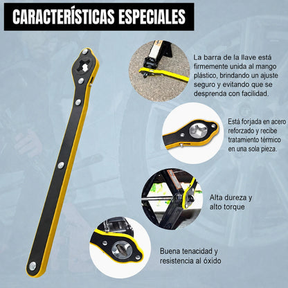 Llave Para Tricket CarracaPro™ — Cambia tu Llanta sin Esfuerzo en Carretera
