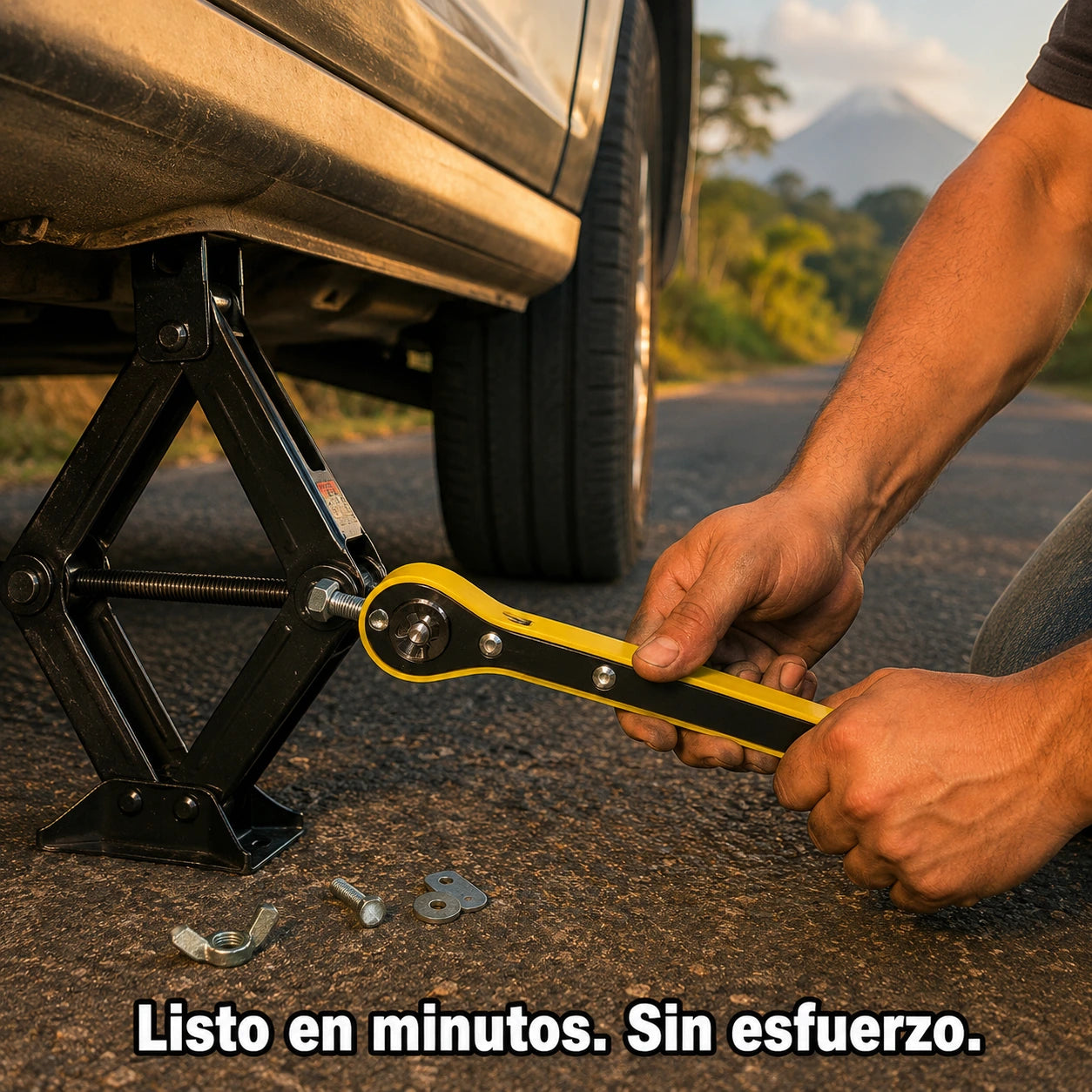 Llave Para Tricket CarracaPro™ — Cambia tu Llanta sin Esfuerzo en Carretera