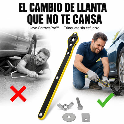 Llave Para Tricket CarracaPro™ — Cambia tu Llanta sin Esfuerzo en Carretera