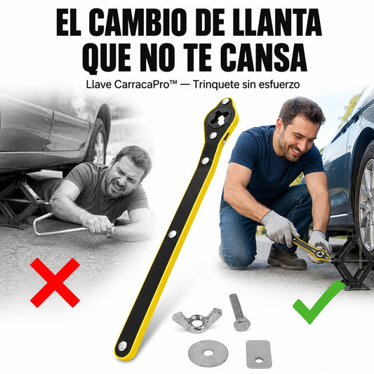 Llave Para Tricket CarracaPro™ — Cambia tu Llanta sin Esfuerzo en Carretera
