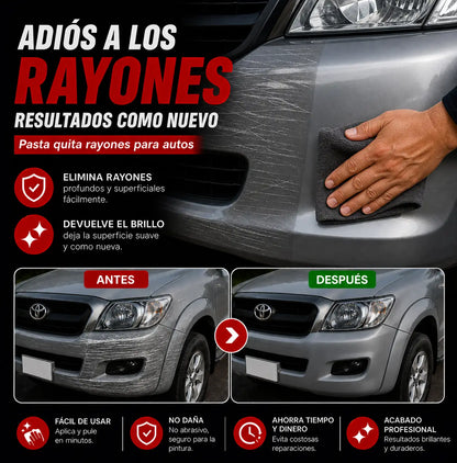 Pasta Quita Rayones - ¡Elimina rayones de tu auto en segundos!