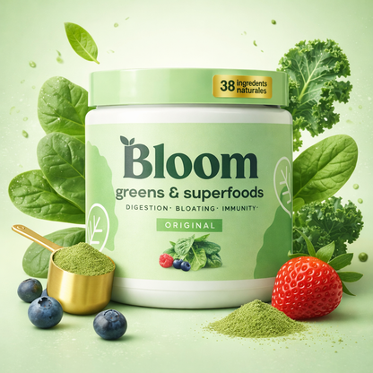 Bloom Greens™ | Adiós a la Hinchazón, Más Energía y Digestión Ligera en 1 Cucharada 🌿