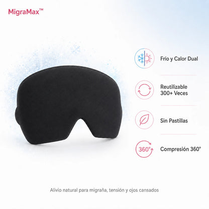 MigraMax™ Mascara de Gel 360° — Migraña Calmada en 15 Minutos 😌