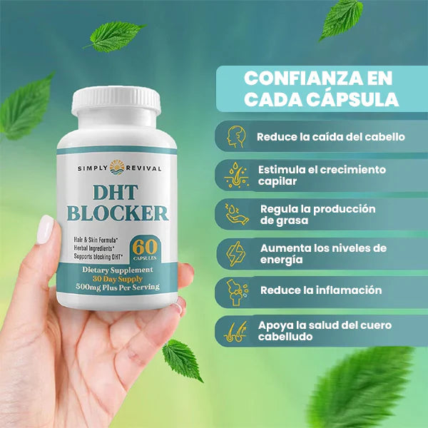 Fórmula Capilar DHT Blocker™ | Apoya el Crecimiento y Fortalece tu Cabello 👨‍⚕️