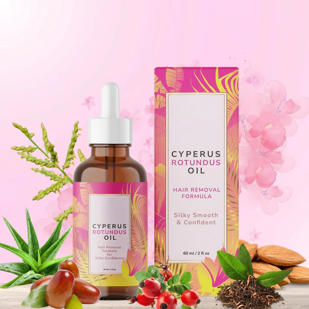 Cyperus Rotundus Oil | Menos vello, piel más suave por más tiempo