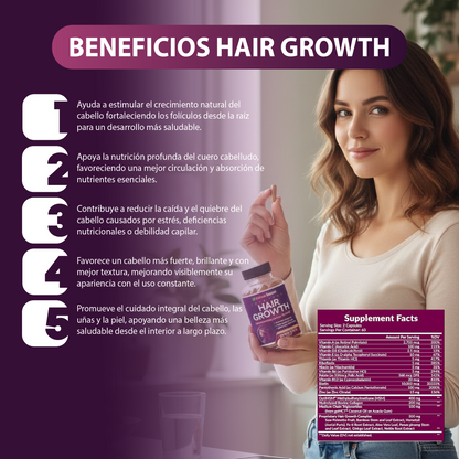 Hair Growth | Menos caída, más fuerza y crecimiento desde la raíz