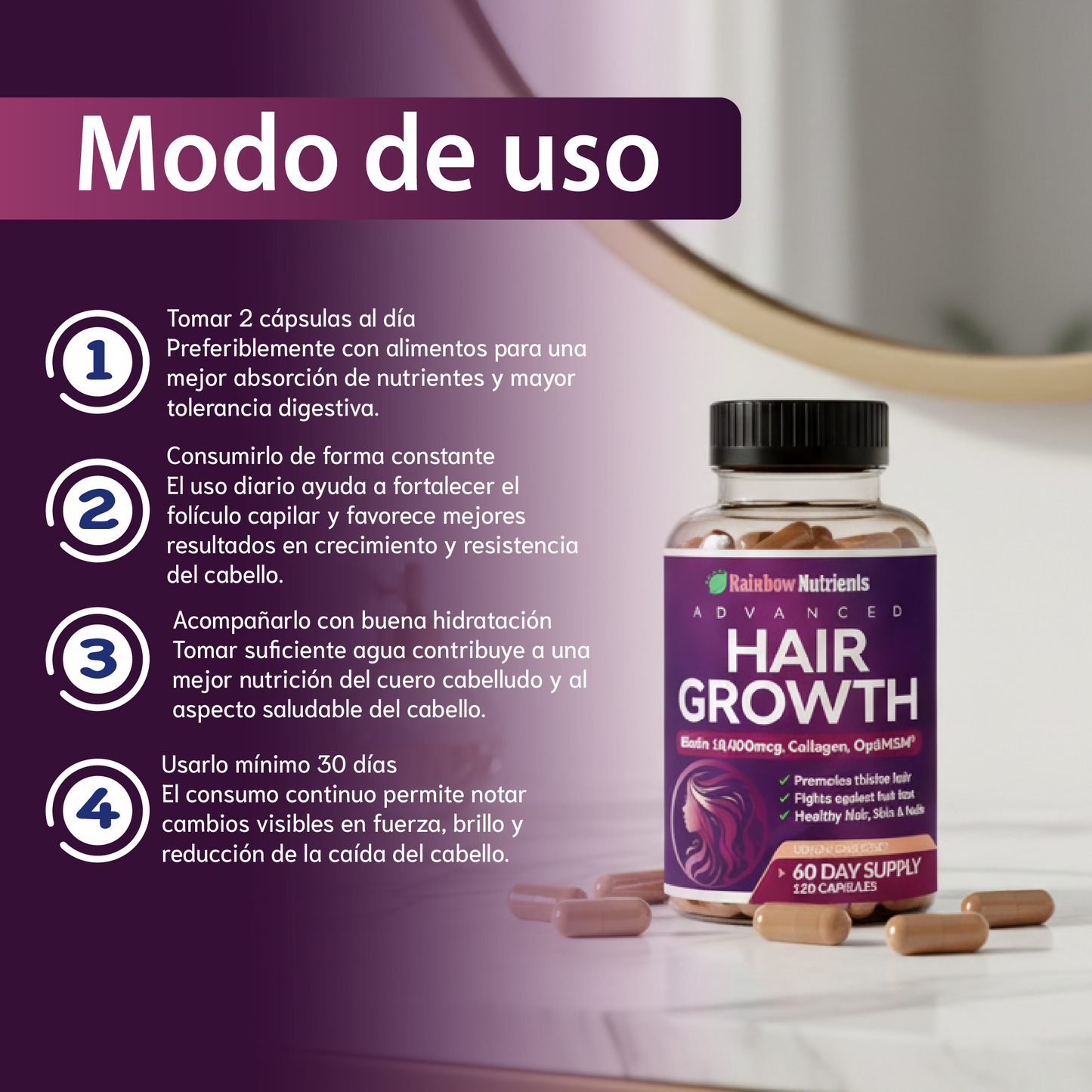 Hair Growth | Menos caída, más fuerza y crecimiento desde la raíz