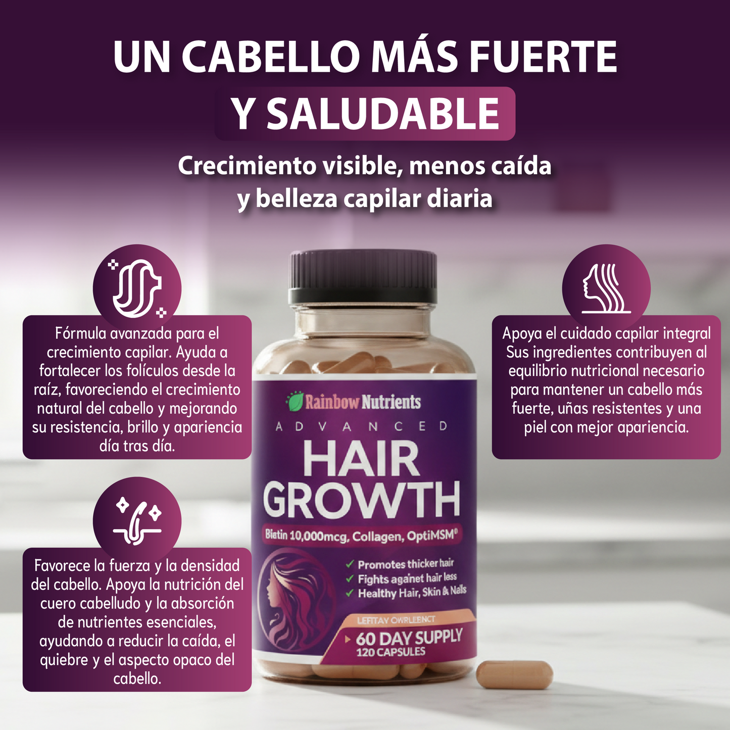 Hair Growth | Menos caída, más fuerza y crecimiento desde la raíz