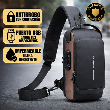 Mochila Antirrobo, Impermeable con Bloqueo y Puerto USB