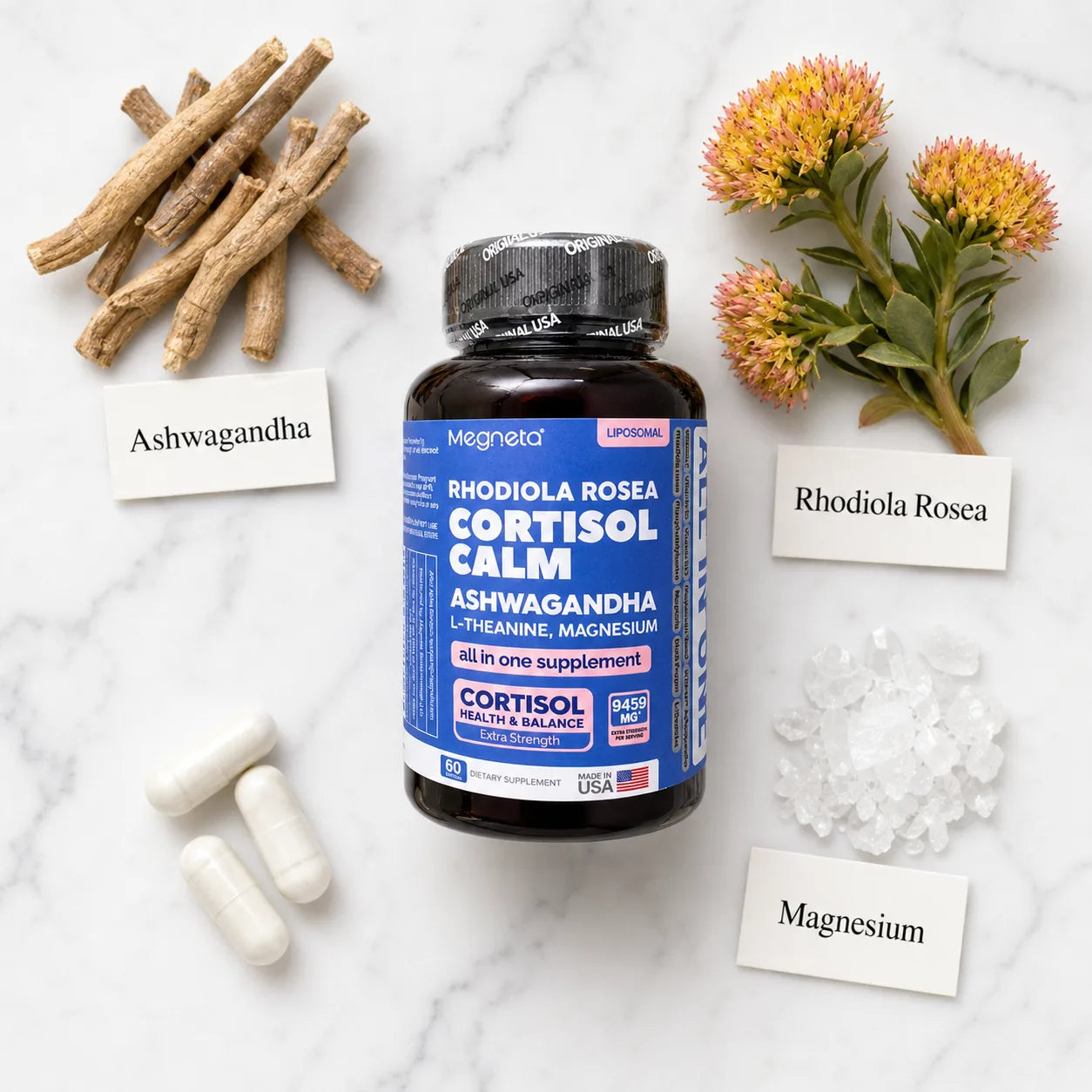 CORTISOL CALM – Suplemento para el Estrés, el Sueño y la Energía