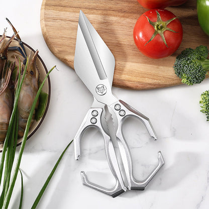 Tijeras de Cocina Multifunción de Acero Inoxidable – Corta Pollo, Carne y Huesos Facilmente