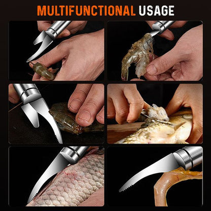 Pelador de Camarones y Pescados Multiusos. Pela, Desvena y Limpia en Segundos 🔥 🦐